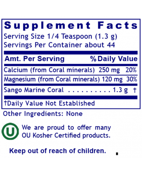 Coral Legend (2 oz Powder) - - Nutritional Supplement - - Bone and Joint Support - Mineral Support - pH Balance and Alkalinization - - - Marketplace Earth Vitamins, L.L.C.