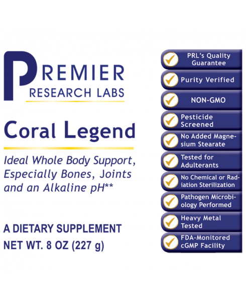 Coral Legend (8 oz Powder) - - Nutritional Supplement - - Bone and Joint Support - Mineral Support - pH Balance and Alkalinization - Top Sellers - - - Marketplace Earth Vitamins, L.L.C.