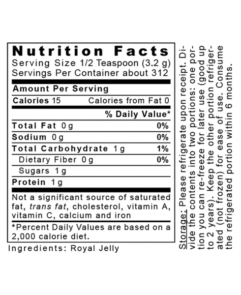 Royal Jelly-100 - - Nutritional Supplement - - Super Health and Vitality - - - Marketplace Earth Vitamins, L.L.C.