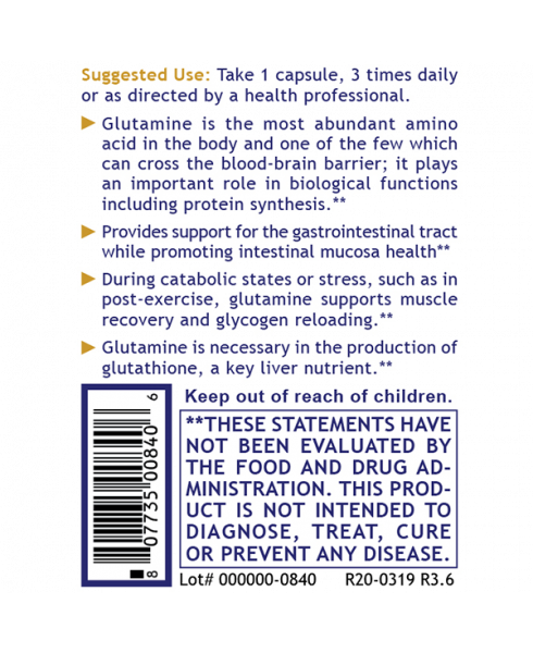 Glutamine, Premier - - Nutritional Supplement - - Amino Acid Support - Fitness / Workout / Performance and Energy Support - Intestinal Support/Cleansing - Muscular Support - - - Marketplace Earth Vitamins, L.L.C.