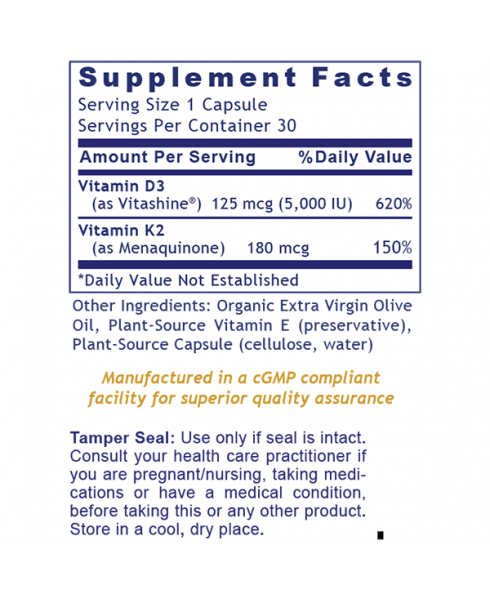 Premier Vitamin D3+K2 - - Nutritional Supplement - - Bone and Joint Support - Teeth Support - Top Sellers - - - Marketplace Earth Vitamins, L.L.C.