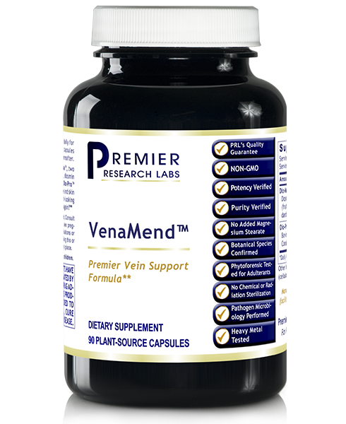 VenaMend™ - - Nutritional Supplement - - Cardiovascular and Circulatory Support - Skin Support - Vein Support - - - Marketplace Earth Vitamins, L.L.C.