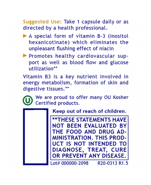 Niacin, Premier - - Nutritional Supplement - - Blood Support - - - Marketplace Earth Vitamins, L.L.C.