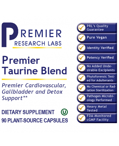 Taurine Blend, Premier - - Nutritional Supplement - - Amino Acid Support - Brain Support - Cardiovascular and Circulatory Support - Eye and Vision Support - Gallbladder Support / Cleansing - - - Marketplace Earth Vitamins, L.L.C.