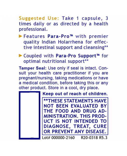 ParaStat™ - - Nutritional Supplement - - Intestinal Support/Cleansing - - - Marketplace Earth Vitamins, L.L.C.