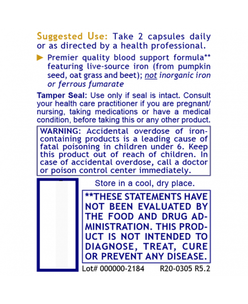 ErythroPro® - - Nutritional Supplement - - Blood Support - Postnatal Support - - - Marketplace Earth Vitamins, L.L.C.