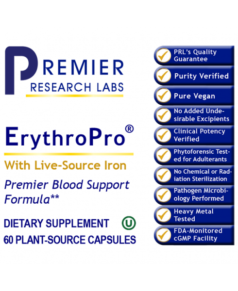 ErythroPro® - - Nutritional Supplement - - Blood Support - Postnatal Support - - - Marketplace Earth Vitamins, L.L.C.