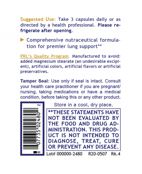 PneumoVen™ - - Nutritional Supplement - - Lung Support - - - Marketplace Earth Vitamins, L.L.C.