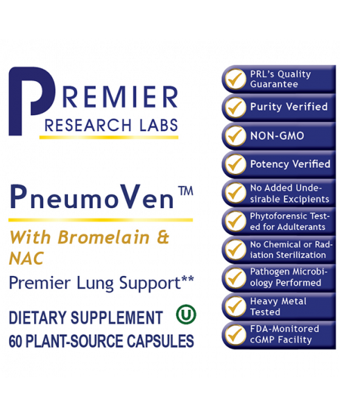PneumoVen™ - - Nutritional Supplement - - Lung Support - - - Marketplace Earth Vitamins, L.L.C.