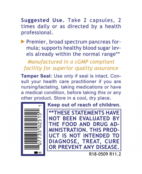 PancreVen ™ - - Nutritional Supplement - - Blood Sugar Health - Blood Sugar Support - Pancreas Support - - - Marketplace Earth Vitamins, L.L.C.