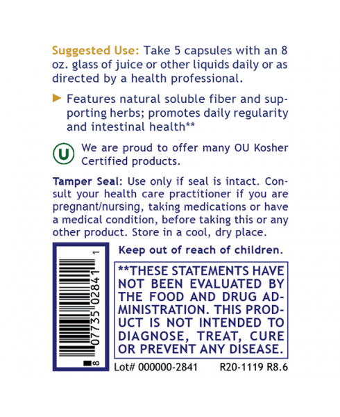 Psyllium Fiber, Premier - - Nutritional Supplement - - Fiber Support - Intestinal Support/Cleansing - - - Marketplace Earth Vitamins, L.L.C.