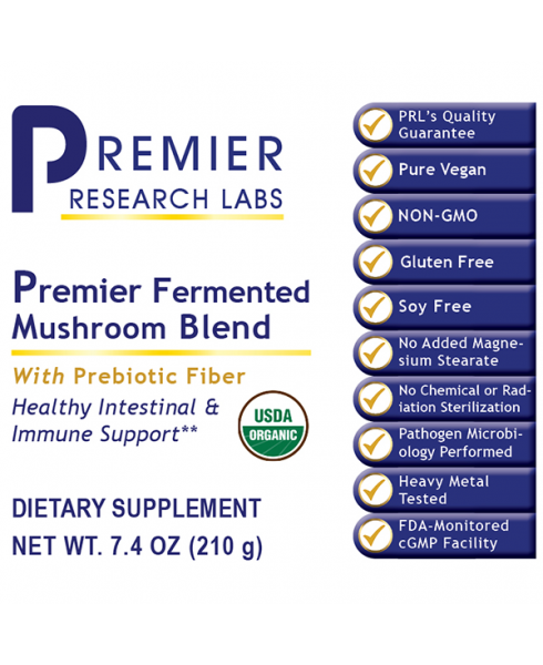 Fermented Mushroom Blend, Premier - - Nutritional Supplement - - Fermented Foods - Inmune Health - - - Marketplace Earth Vitamins, L.L.C.