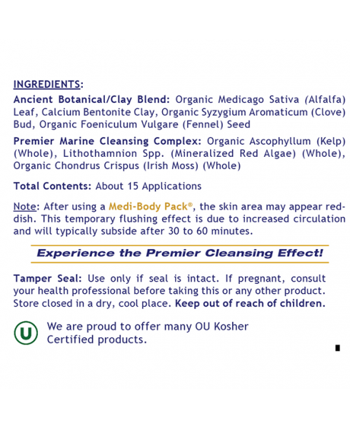 Medi-Body Pack® - - Nutritional Supplement - - Cleansing Support (external) - - - Marketplace Earth Vitamins, L.L.C.