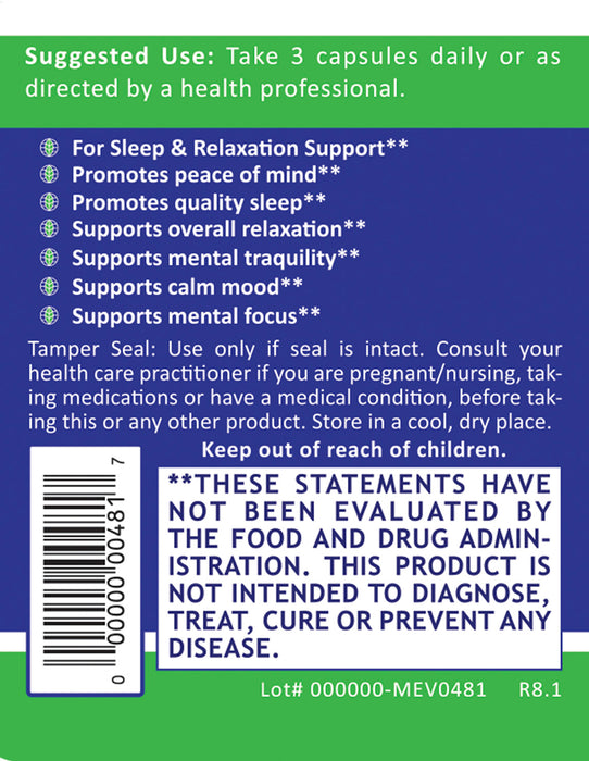 Relaxinol Super Calm Plus - Promotes a calm response to an overactive mind* Supports relaxation and mental tranquility* Encourages relaxation for deep, restful sleep* Promotes a calm mood and emotional balance during times of stress and anxiety - Marketplace Earth Vitamins, L.L.C.