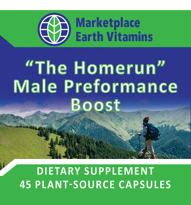 "The Homerun" Male Performance Boost - Dietary Supplement With Eurycoma Premier Men's Health Support- Marketplace Earth Vitamins, L.L.C.
