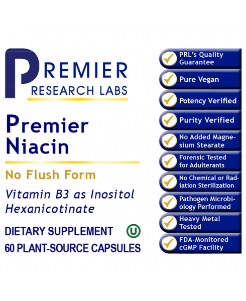 Niacin, Premier - - Nutritional Supplement - - Blood Support - - - Marketplace Earth Vitamins, L.L.C.