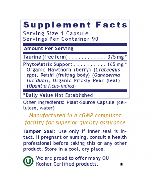 Taurine Blend, Premier - - Nutritional Supplement - - Amino Acid Support - Brain Support - Cardiovascular and Circulatory Support - Eye and Vision Support - Gallbladder Support / Cleansing - - - Marketplace Earth Vitamins, L.L.C.