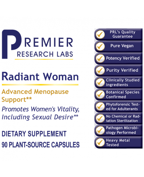 Radiant Woman - - Nutritional Supplement - - Menopause / PMS / and Hormone Support - Mood and Stress Management Support - Sexual Support - Top Sellers - Women's Health Support - - - Marketplace Earth Vitamins, L.L.C.