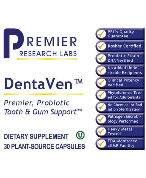 DentaVen™ - - Nutritional Supplement - - Probiotic Support - - - Marketplace Earth Vitamins, L.L.C.