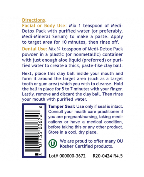 Medi-Detox Pack - - Nutritional Supplement - - Cleansing Support (external) - - - Marketplace Earth Vitamins, L.L.C.