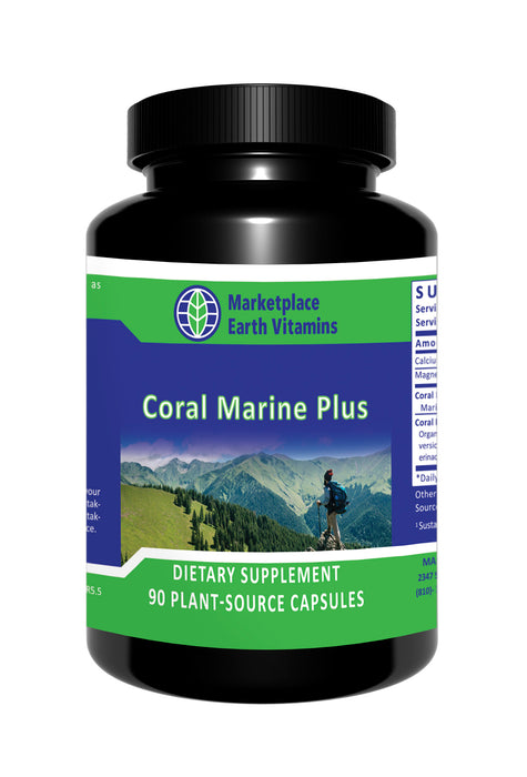 Coral Marine Plus - - Nutritional Supplement - - Bone & Joint Health - Bone and Joint Support - MEV - pH Balance and Alkalinization - Teeth Support - Top Sellers - - - Marketplace Earth Vitamins, L.L.C.