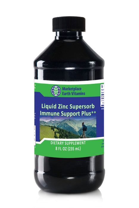 Liquid Zinc Supersorb Immune Support - - Nutritional Supplement - - Immune Support / General - MEV - Mineral Support - Top Sellers - - - Marketplace Earth Vitamins, L.L.C.