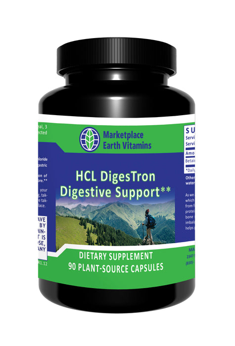 HCL Digestron Digestive Support - - Nutritional Supplement - - Homocysteine Support - Methyl Support - MEV - Stomach Support - Top Sellers - - - Marketplace Earth Vitamins, L.L.C.