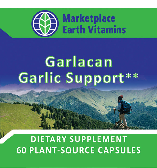 Garlacan Garlic Support - Exquisite immune support* Promotes cardiovascular health* Pure vegan Yields natural allicin Features Bear Garlic - Marketplace Earth Vitamins, L.L.C.